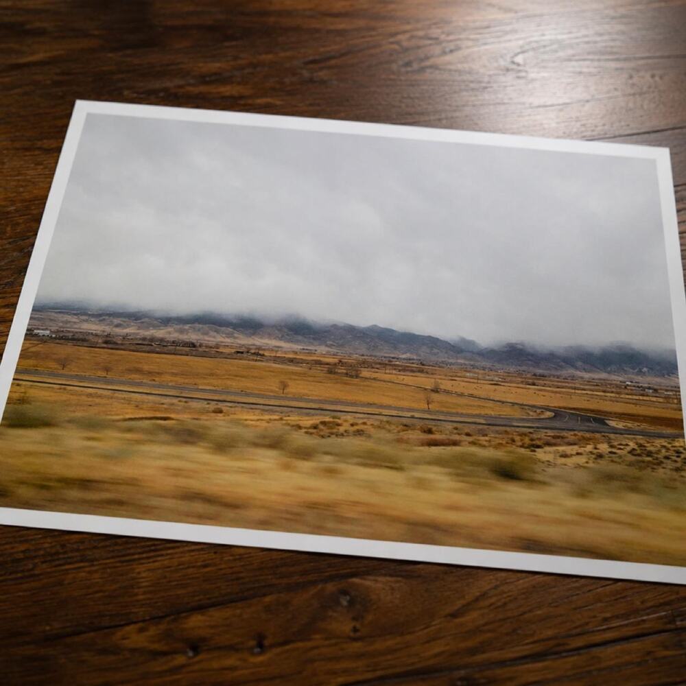 Desert Highway Prints Lanscape Photo Taken On Iphone XR